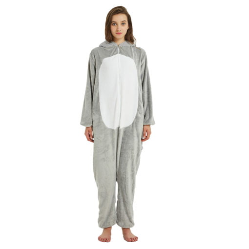 Gray Mouse Onesie Adult Animal Kigurumi Pajamas Costume - Image 2