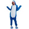 Blue Adult Shark Onesie Oajamas for Women Men Kigurumi Onesie