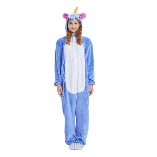 Blue Unicorn Onesies Kigurumi Adult Animal Costume Pajama