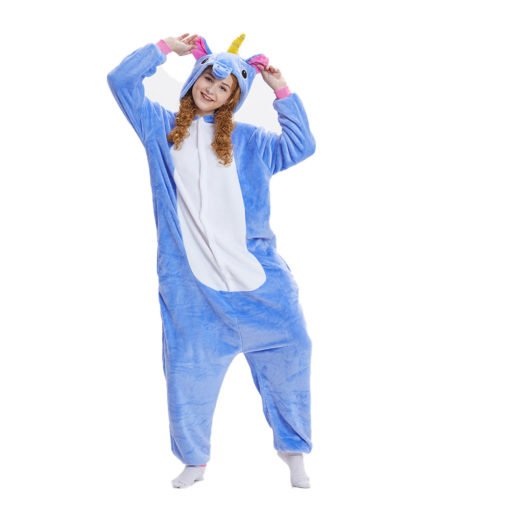 Blue Unicorn Onesies Kigurumi Adult Animal Costume Pajama