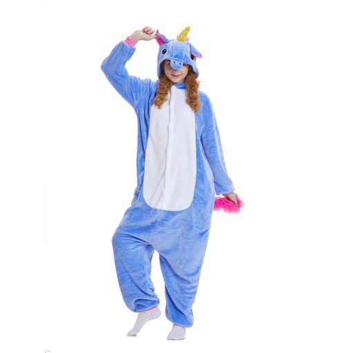 Blue Unicorn Onesies Kigurumi Adult Animal Costume Pajama