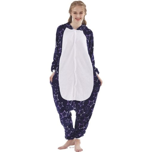 Deep Blue Star Kigurumi Onesie Pajamas Animal Costumes for Women Men