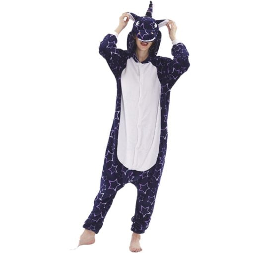 Deep Blue Star Kigurumi Onesie Pajamas Animal Costumes for Women Men