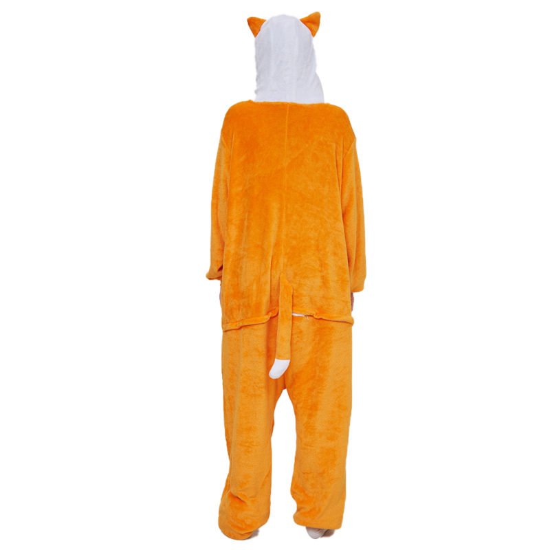 Mister Fox Onesie Women Men Pajama Animal Costume Party Suit Allonesie