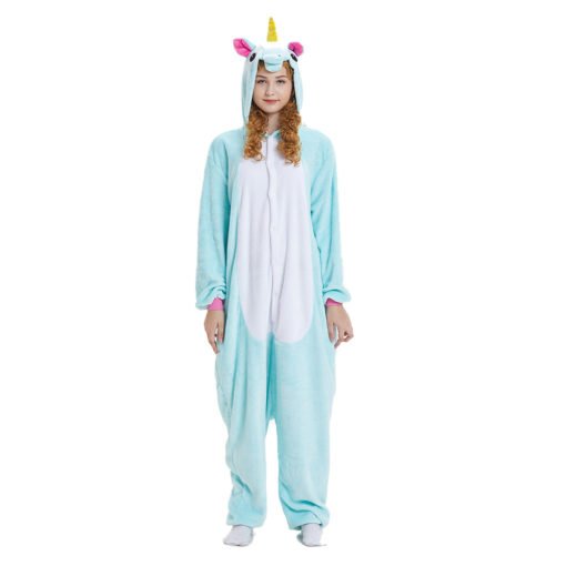 Light Green Unicorn Onesie Kigurumi Adult Kid's Animal Onesie Costume Pajama