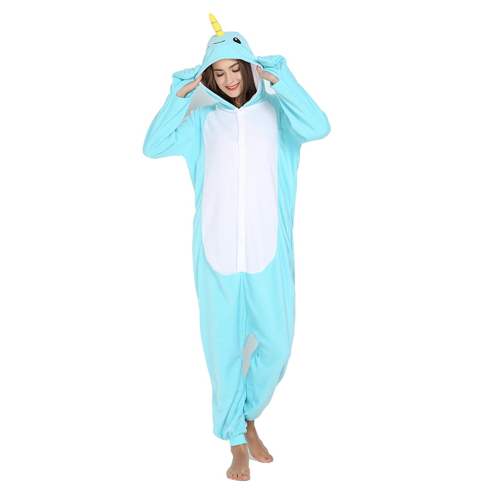 Narwhal Onesie Pattern for Adults Women Men Animal Pajamas Kigurumi ...