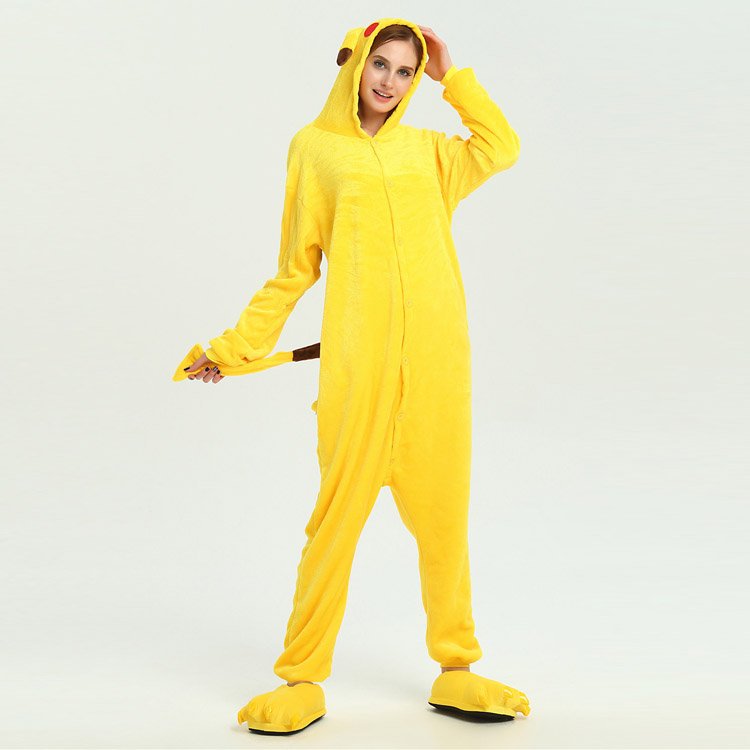 Vaak gesproken Reserve Uitroepteken Pikachu Onesie Kigurumi Animal Pajama Women & Men Costumes - Allonesie
