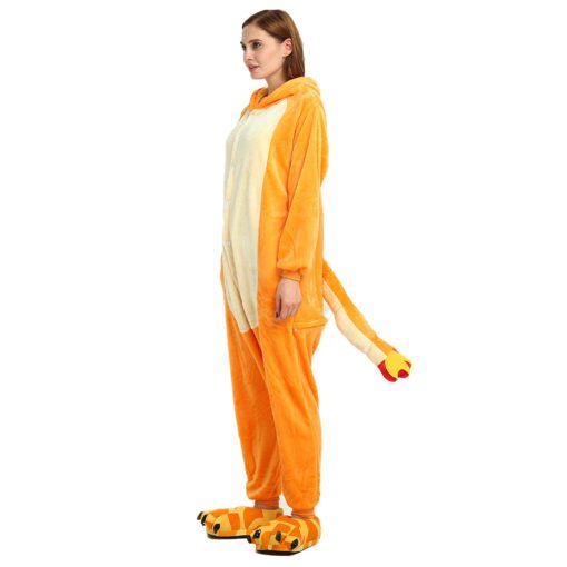 Pokemon Charmander Onesie Women & Men Kigurumi Pajama Pokemon Carnival Costumes