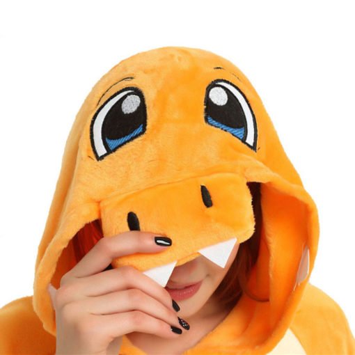 Pokemon Charmander Onesie Women & Men Kigurumi Pajama Pokemon Carnival Costumes