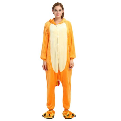 Pokemon Charmander Onesie Women & Men Kigurumi Pajama Pokemon Carnival Costumes