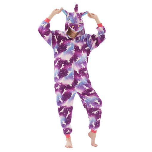 Purple Dream Unicorn Kigurumi Animal Onesie Pajamas Costumes for Women & Men