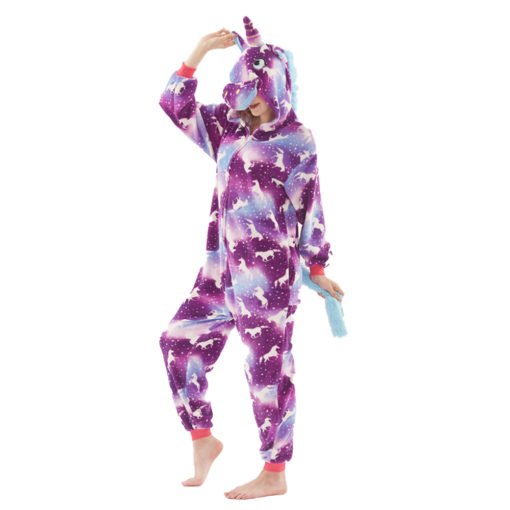 Purple Dream Unicorn Kigurumi Animal Onesie Pajamas Costumes for Women & Men