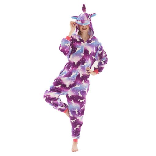 Purple Dream Unicorn Kigurumi Animal Onesie Pajamas Costumes for Women & Men