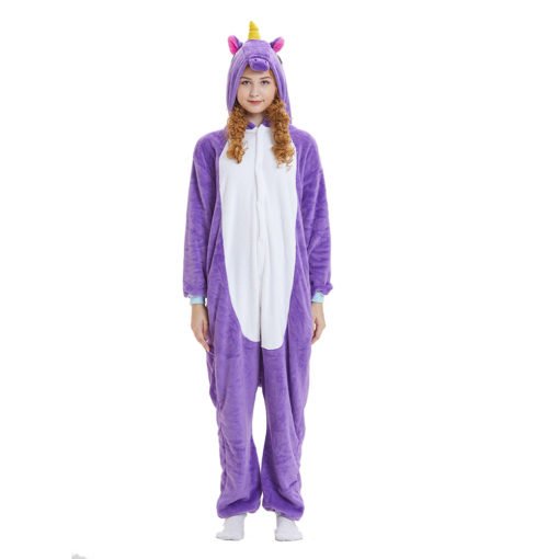 Purple Unicorn Onesie Kigurumi Adult Animal Costume Pajama