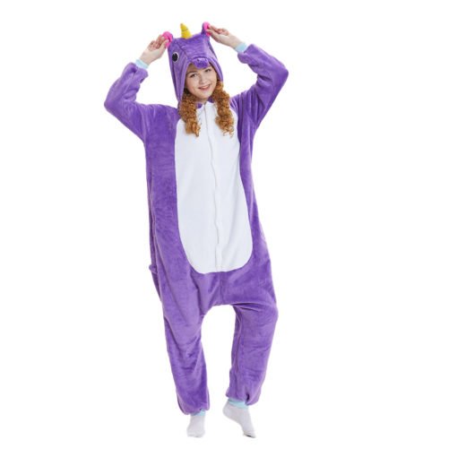 Purple Unicorn Onesie Kigurumi Adult Animal Costume Pajama