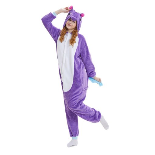 Purple Unicorn Onesie Kigurumi Adult Animal Costume Pajama