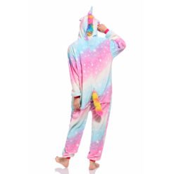 Rainbow Unicorn Onesie for Adult Kids Pastel Hologram Kigurumi Onesie