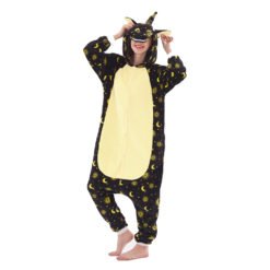 Yellow Star Unicorn Onesie Pajamas Unicorn Kigurumi for Adult