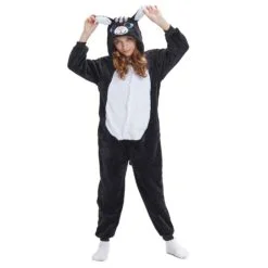 black cat onesie