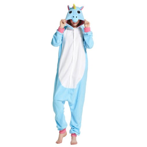 blue unicorn onesie