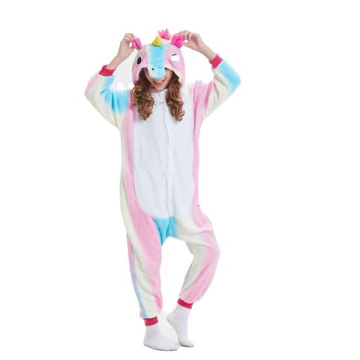 girls rainbow unicorn onesie