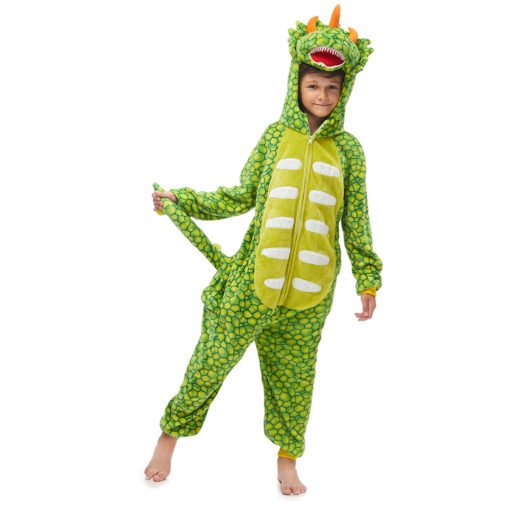 Kids Dinosaur Onesie Toddler Kigurumi Animal Costumes Pajamas - Image 6