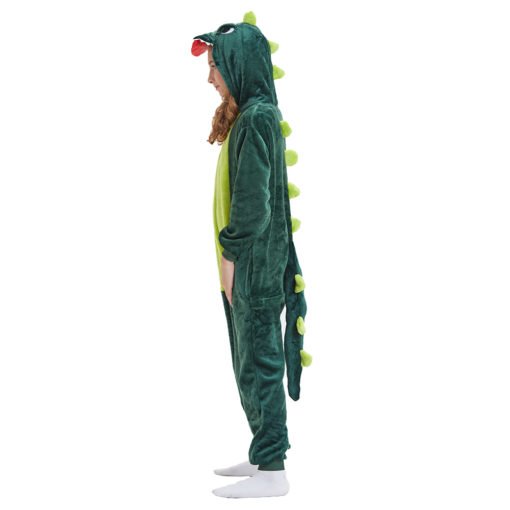 green dinosaur onesie