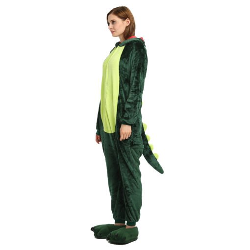 green dinosaur onesie