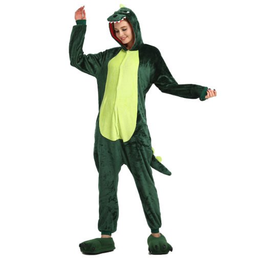 green dinosaur onesie