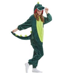 green dinosaur onesie