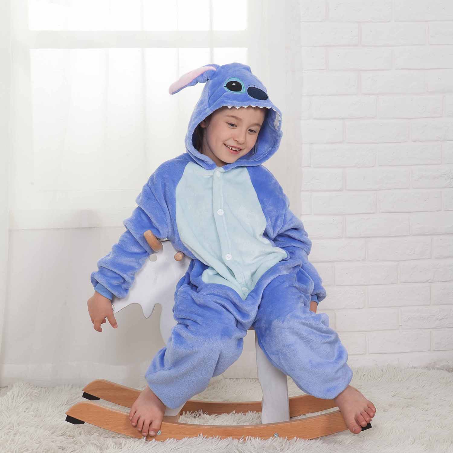 Stitch Onesie for Kids Boys Grils Kigurumi Animal Costumes Pajamas -  Allonesie