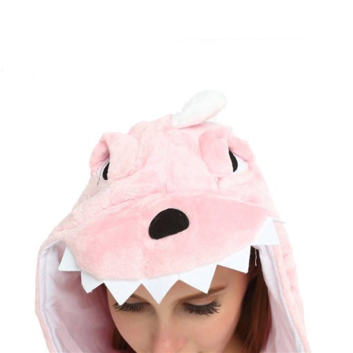 pink dinosaur onesie