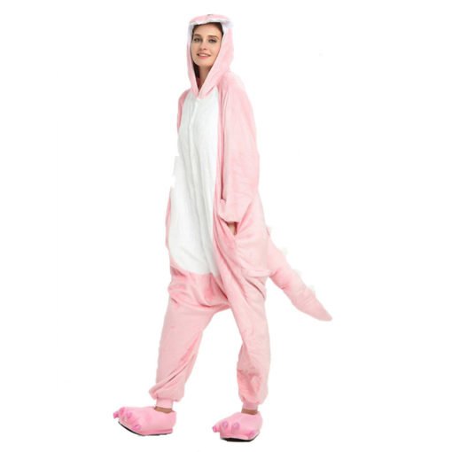 pink dinosaur onesie