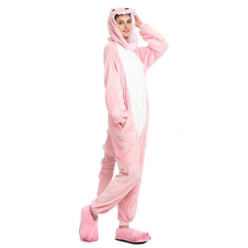 pink dinosaur onesie