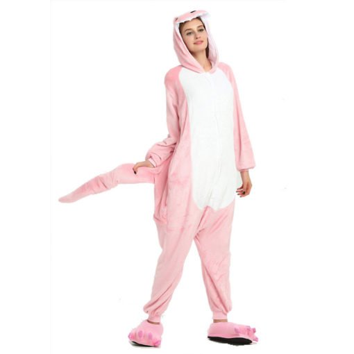 pink dinosaur onesie