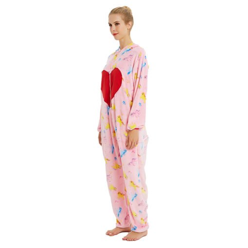 red heart unicorn onesie