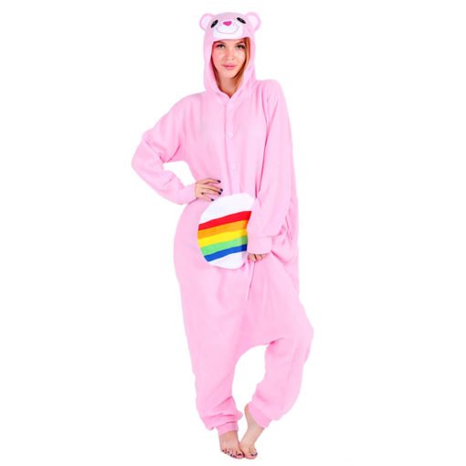Adult Cheer Bear Onesie Kigurumi Pajamas Animal Costume - Image 5