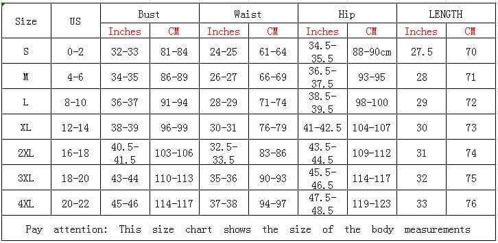 women size