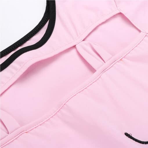 ABDL Onesie Adult Baby Snap Crotch Romper Style 3D Pink Baby Bear Onesie - Image 6