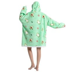 Green Avocado Oversized Hoodie Blanket for Women Men