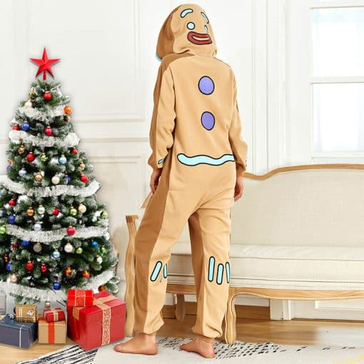 gingerbread man onesie for adults