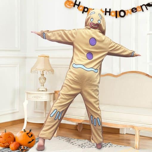 gingerbread man onesie mens