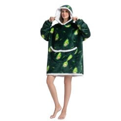 Big Hoodie Blanket for Adults Unisex Oversize Fleece Hoodie Blanket