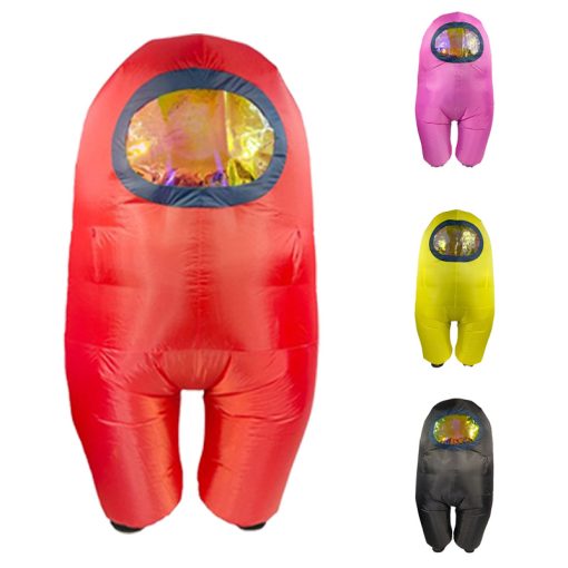 Among Us Inflatable Costume Funny Halloween Blow Up Costume for Adult & Kids