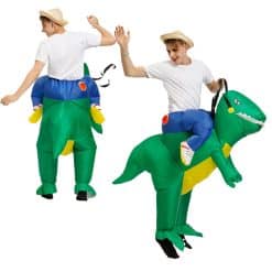 cheap riding dinosaur inflatable t rex costume for adult & kids baby