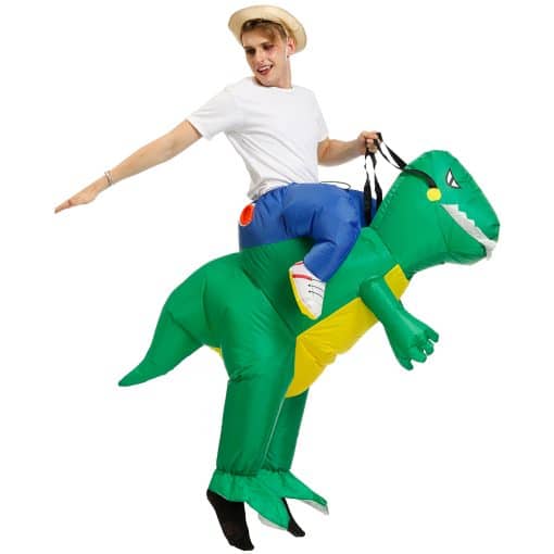 cheap riding dinosaur inflatable t rex costume for adult & kids baby