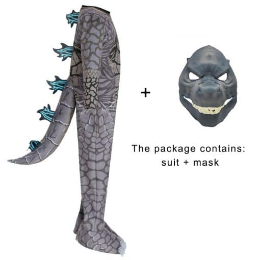 Halloween Godzilla Costume For Kids With Mask