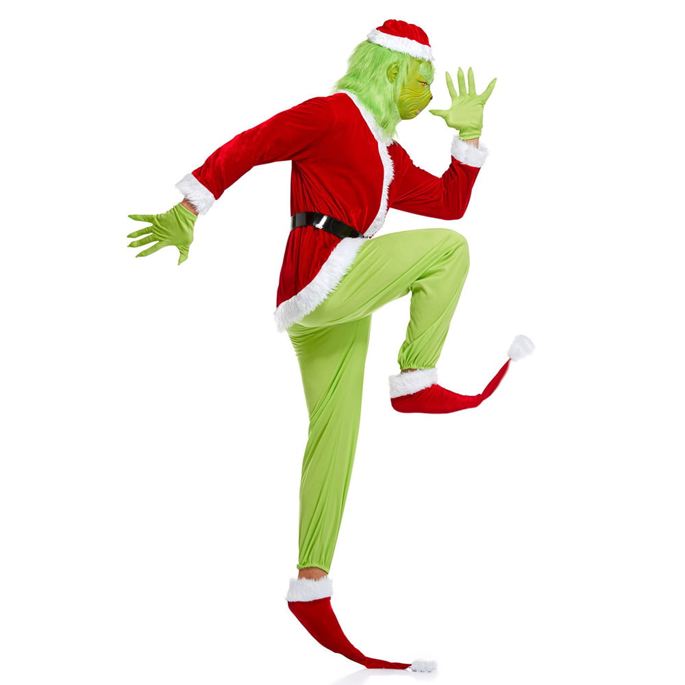 Grinch Costume For Adults Halloween Costume Xmas Outfit - Allonesie