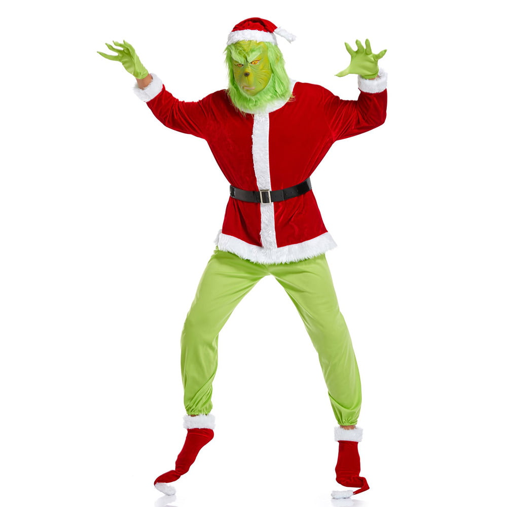 Grinch Costume For Adults Halloween Costume Xmas Outfit - Allonesie